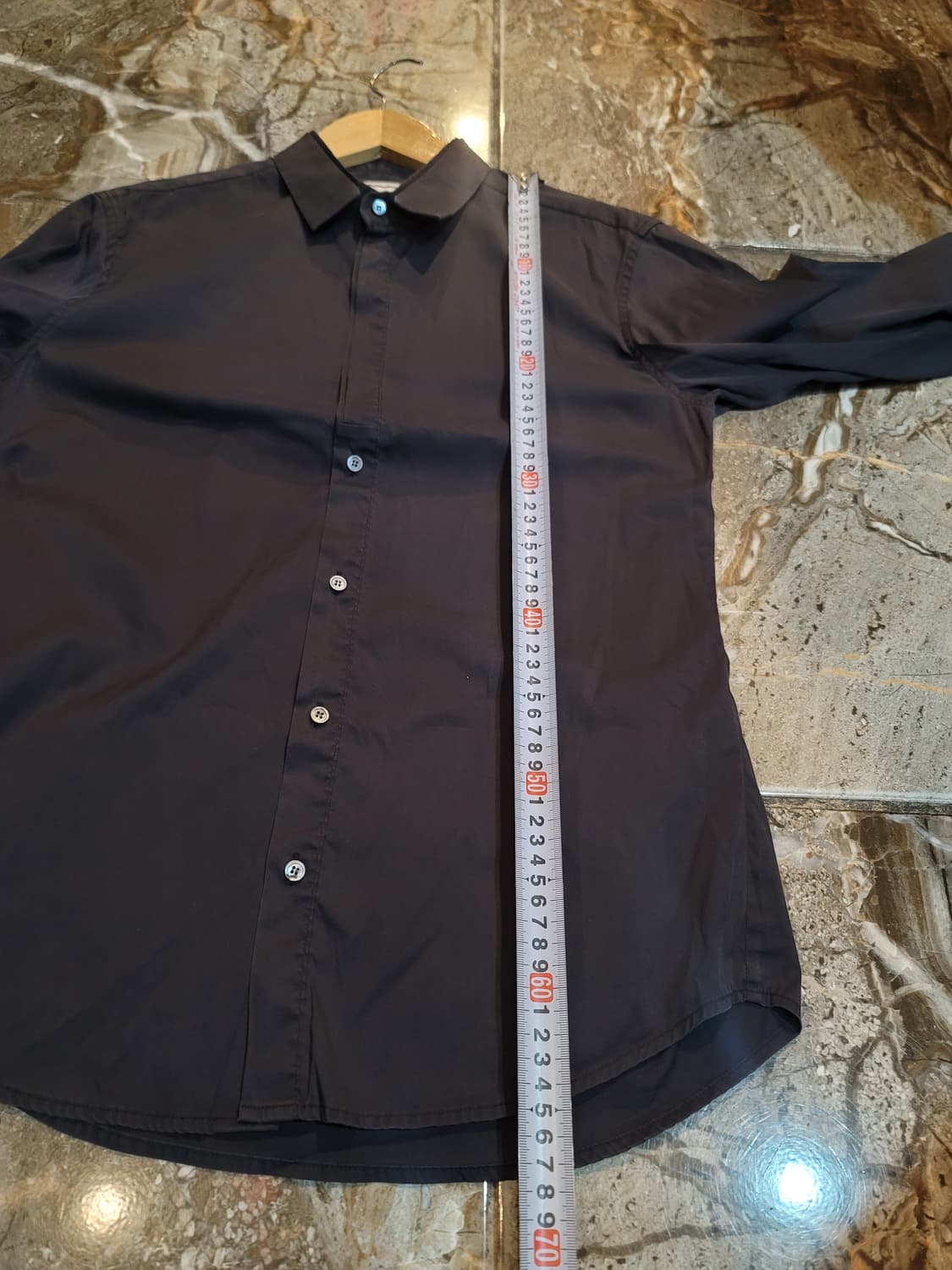 우영미 블랙/ 차콜 셔츠 2장 일괄(남녀공용) 상품이미지8