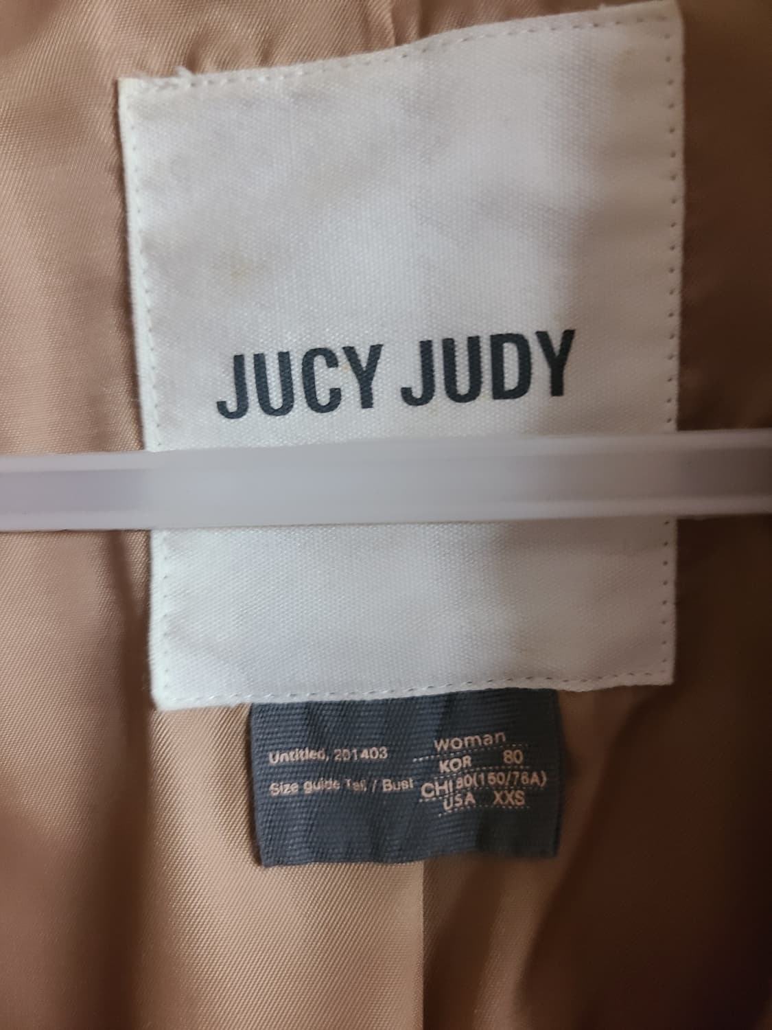 JUCY JUDY 캐시미어 카멜코트(55-66) 상품이미지4