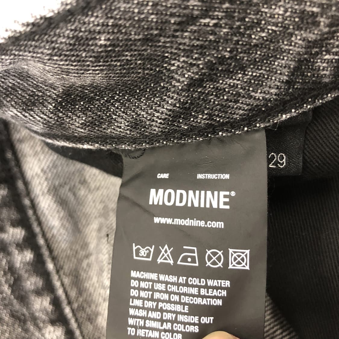 모드나인 스타더스트 블랙 데님진 29 인치  상품이미지6