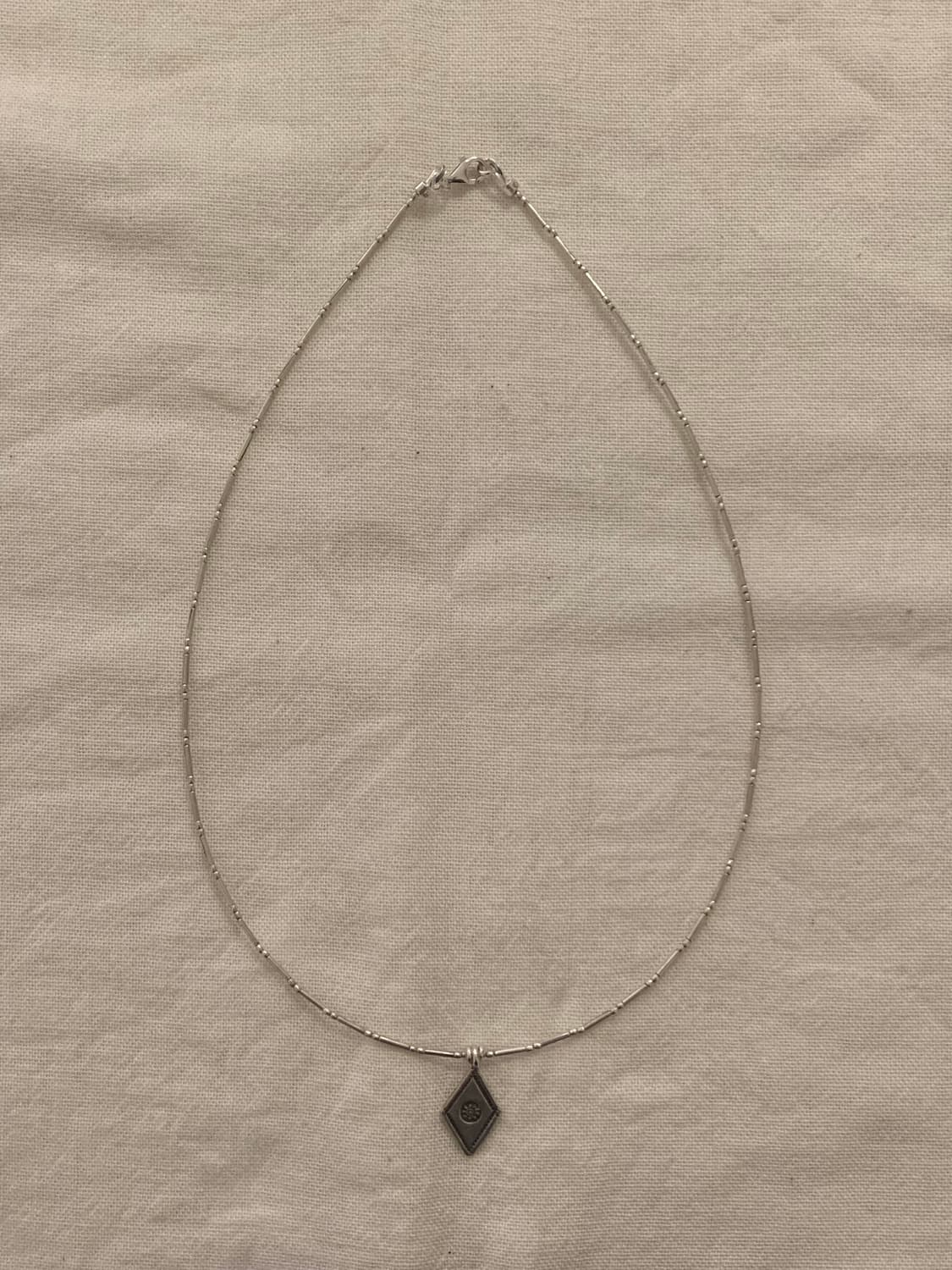 GOH Karen Silver charm simple necklace 상품이미지3