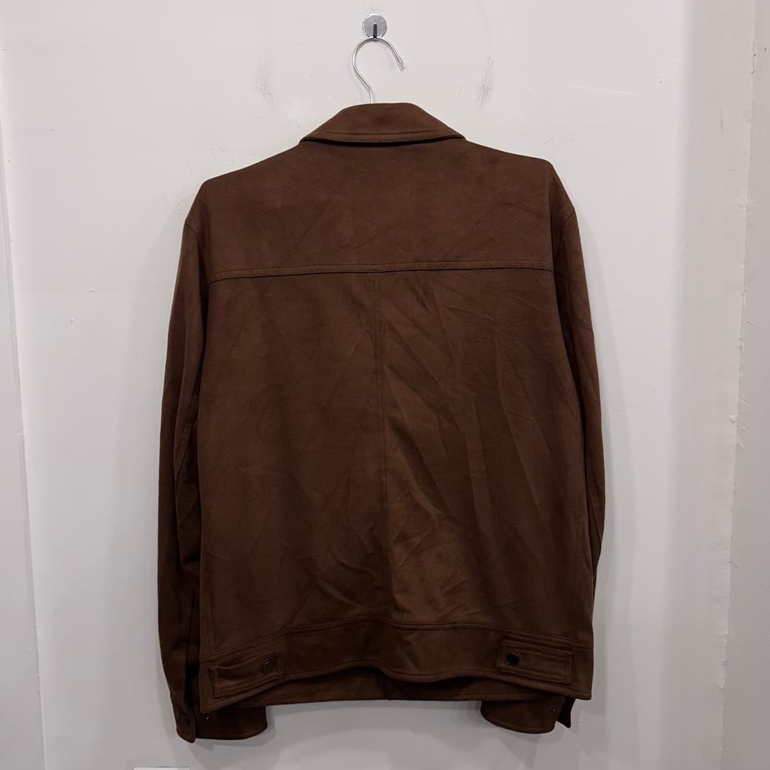 앤듀 더블포켓 스냅버튼 카라 스웨이드 미니멀자켓 상품이미지5