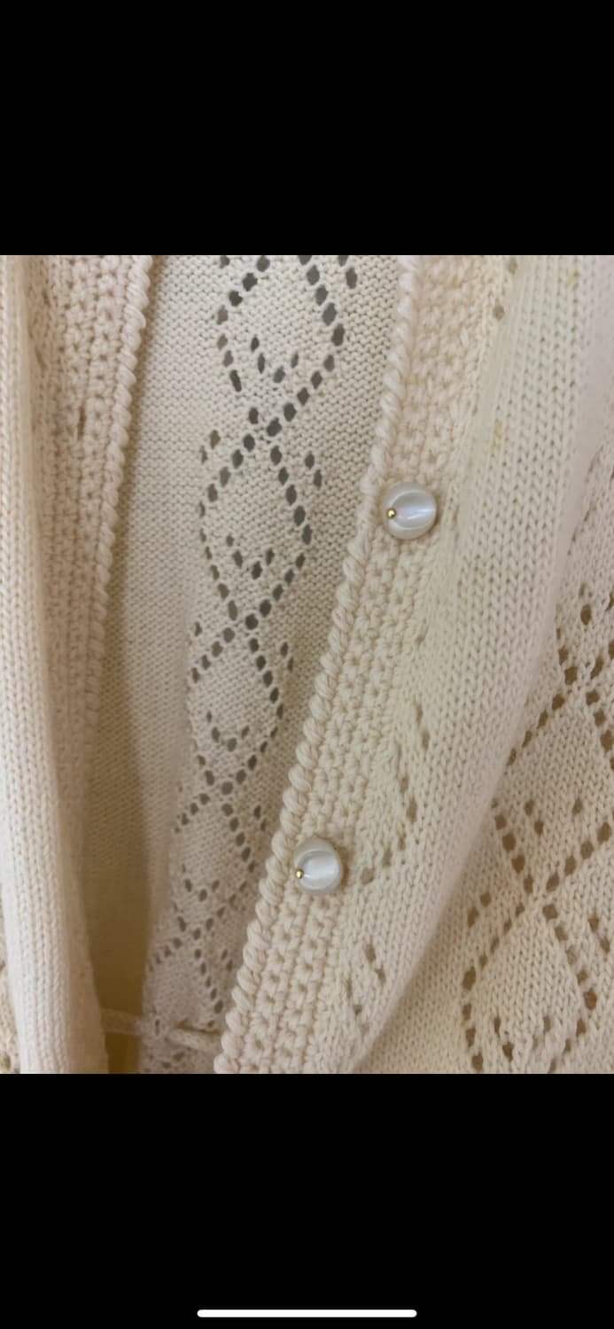 옐로우 니트 가디건 상품이미지2