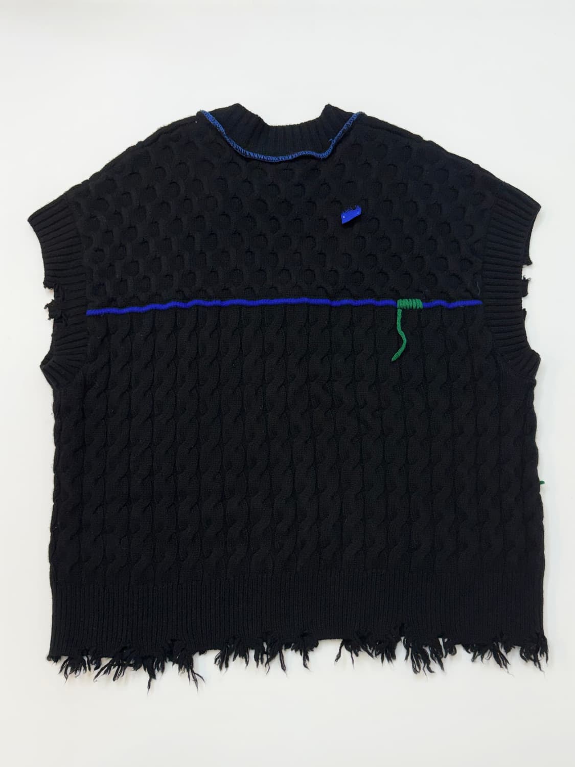 자라 x 아더에러 블랙컬러 오버사이즈 니트 베스트 상품이미지8