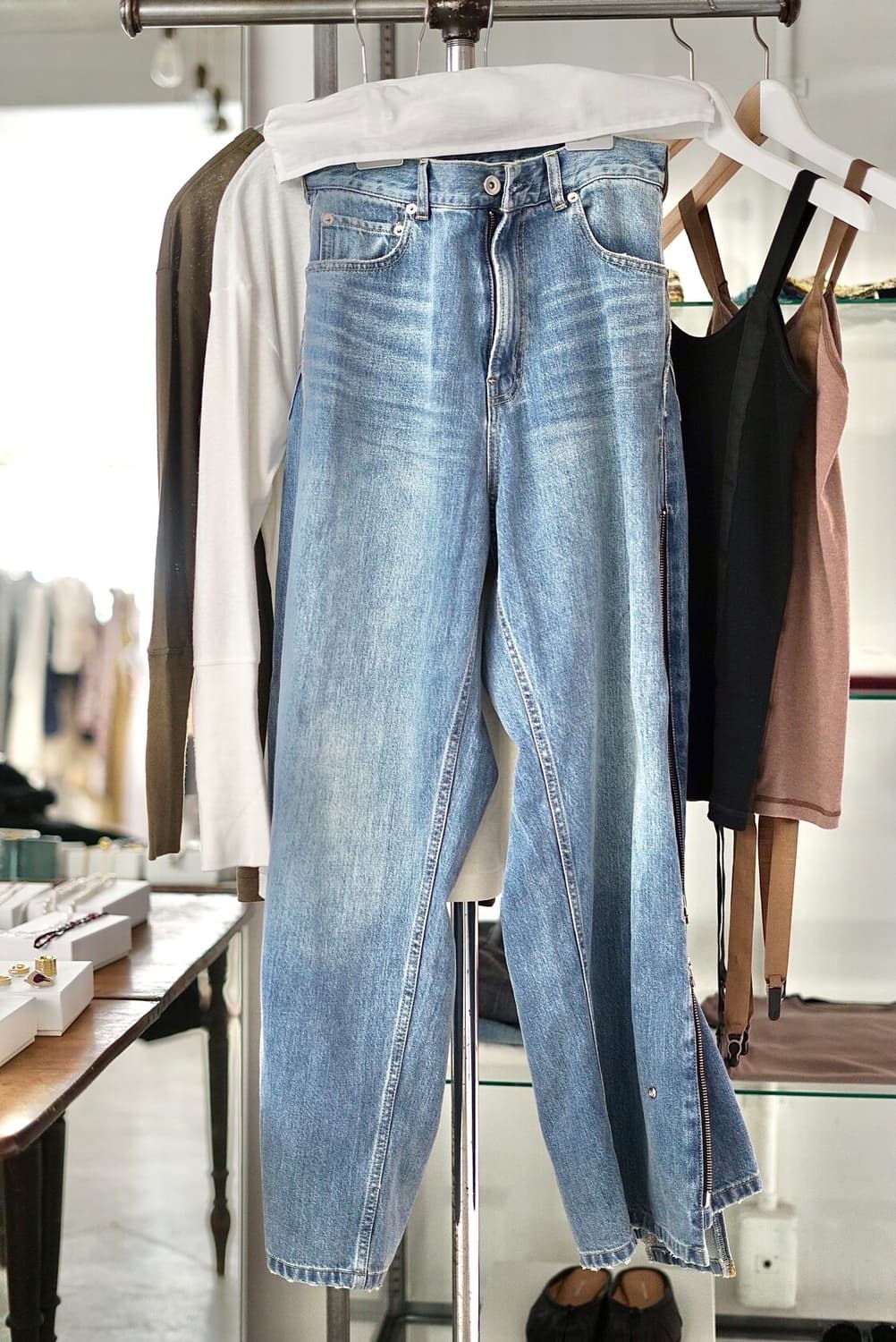 Zip baggy pants 라지 상품이미지2
