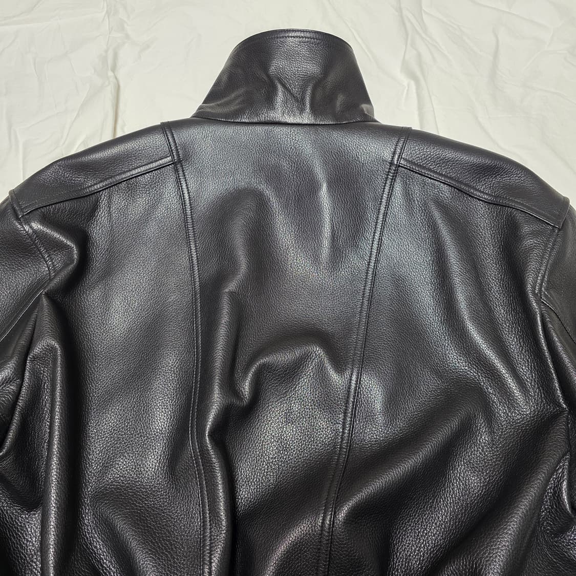 [새상품] 노이어 고트 스킨 하이넥 집업 자켓 / 블랙 / 52사이즈 상품이미지8