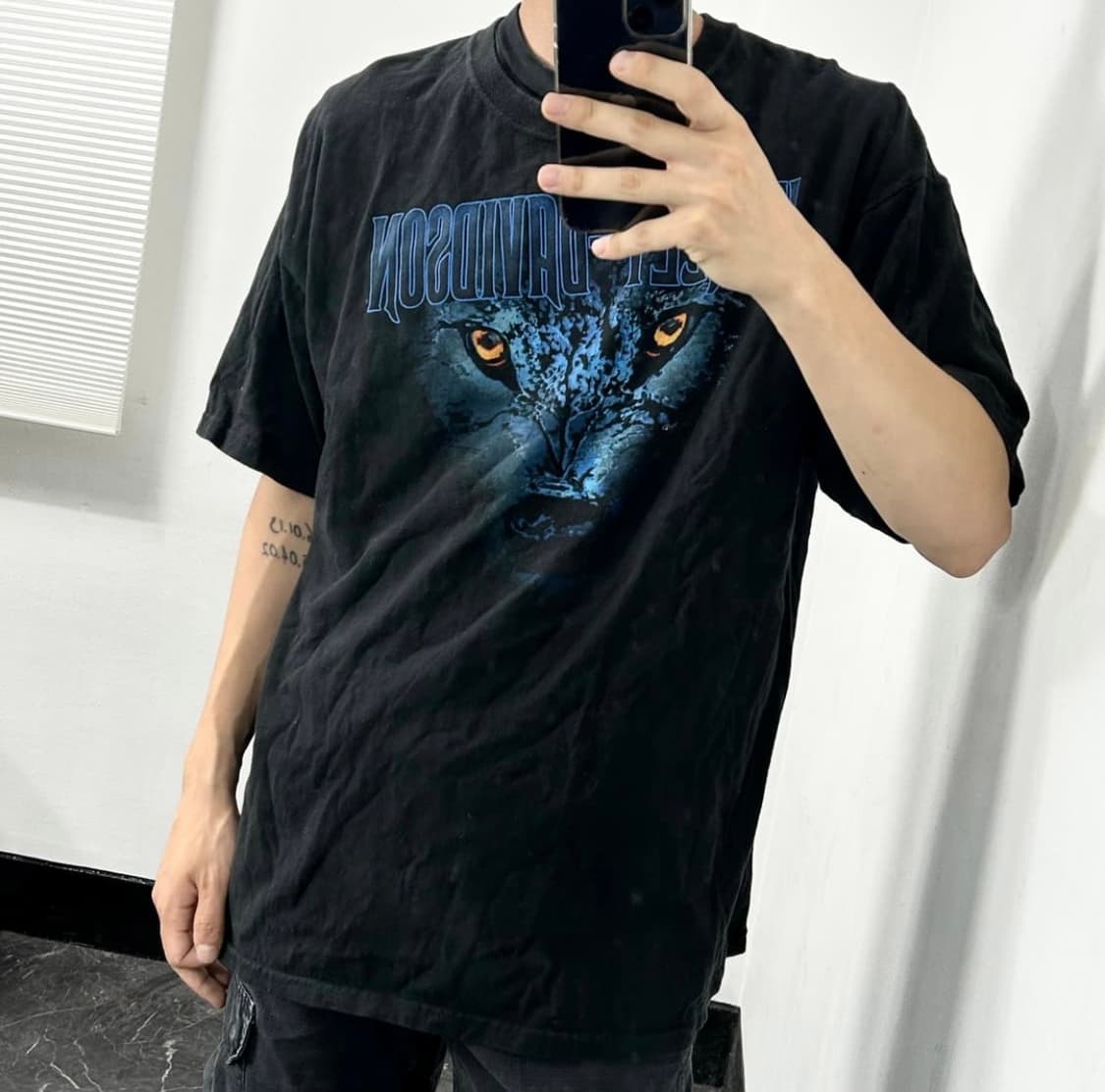 할리데이비슨 올드 글로리 울프 반팔 티셔츠 상품이미지2