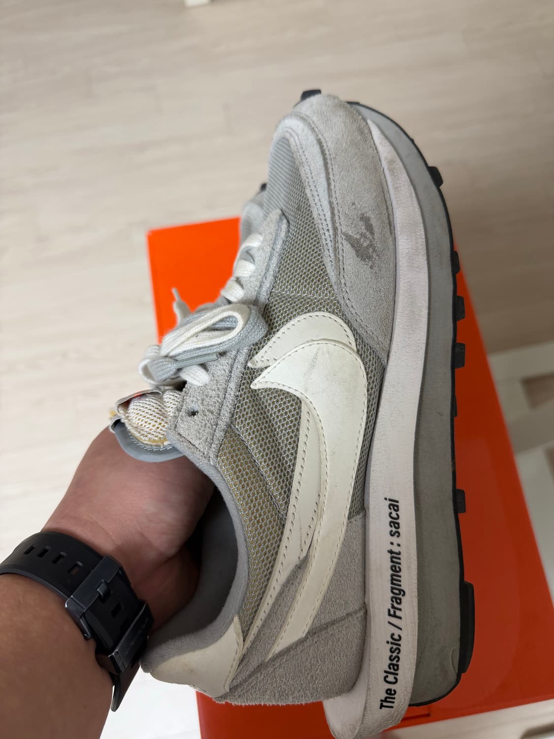 [275] 나이키x사카이x프라그먼트 LD와플 라이트 스모크 그레이 상품이미지4