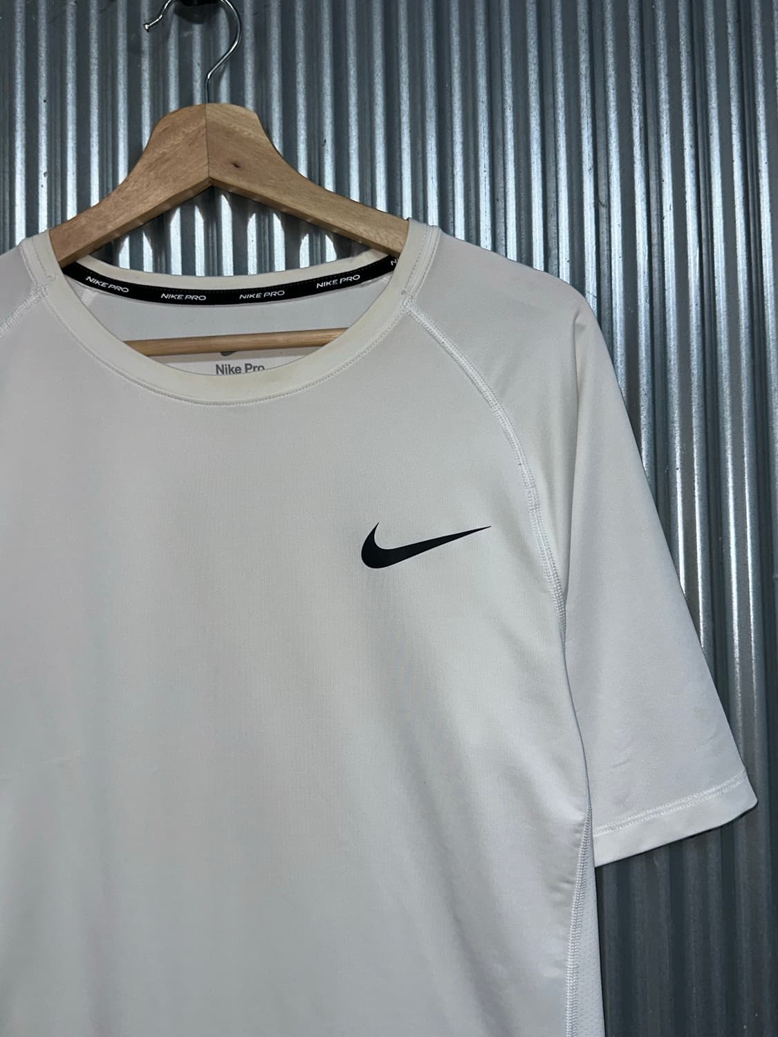 (2XL) 나이키 프로 탑 SS 타이트 NFS 블랙 러닝 셔츠 상품이미지3