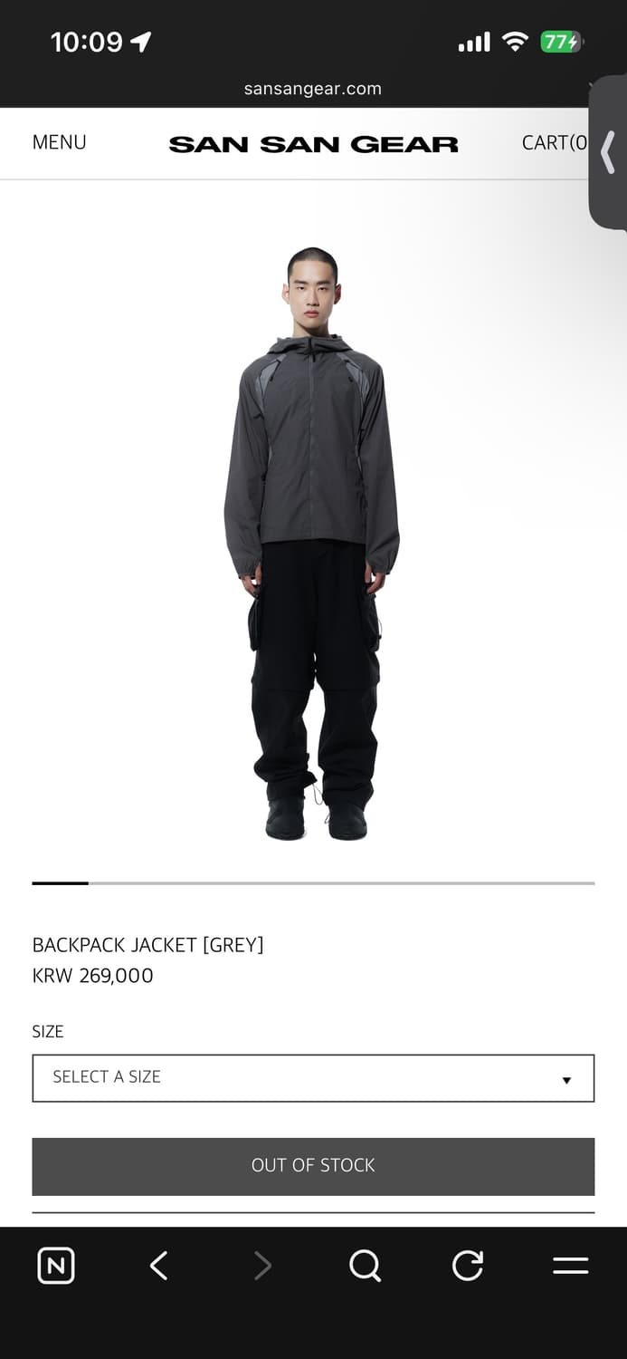 BACKPACK JACKET [GREY] 4 상품이미지1