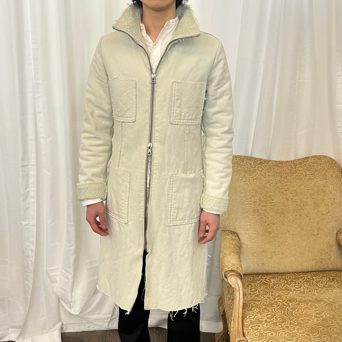 AW02 마틴 마르지엘라 NO.6 시어링 하이넥 파카 상품이미지1