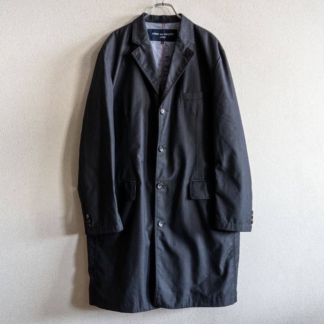 꼼데가르송 옴므 울 체스터필드 코트 상품이미지1