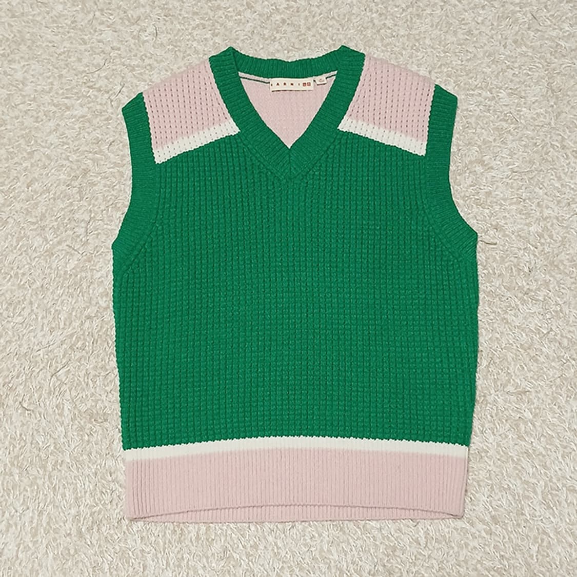 유니클로 X 마르니 팝콘 니트 베스트 XL 상품이미지2