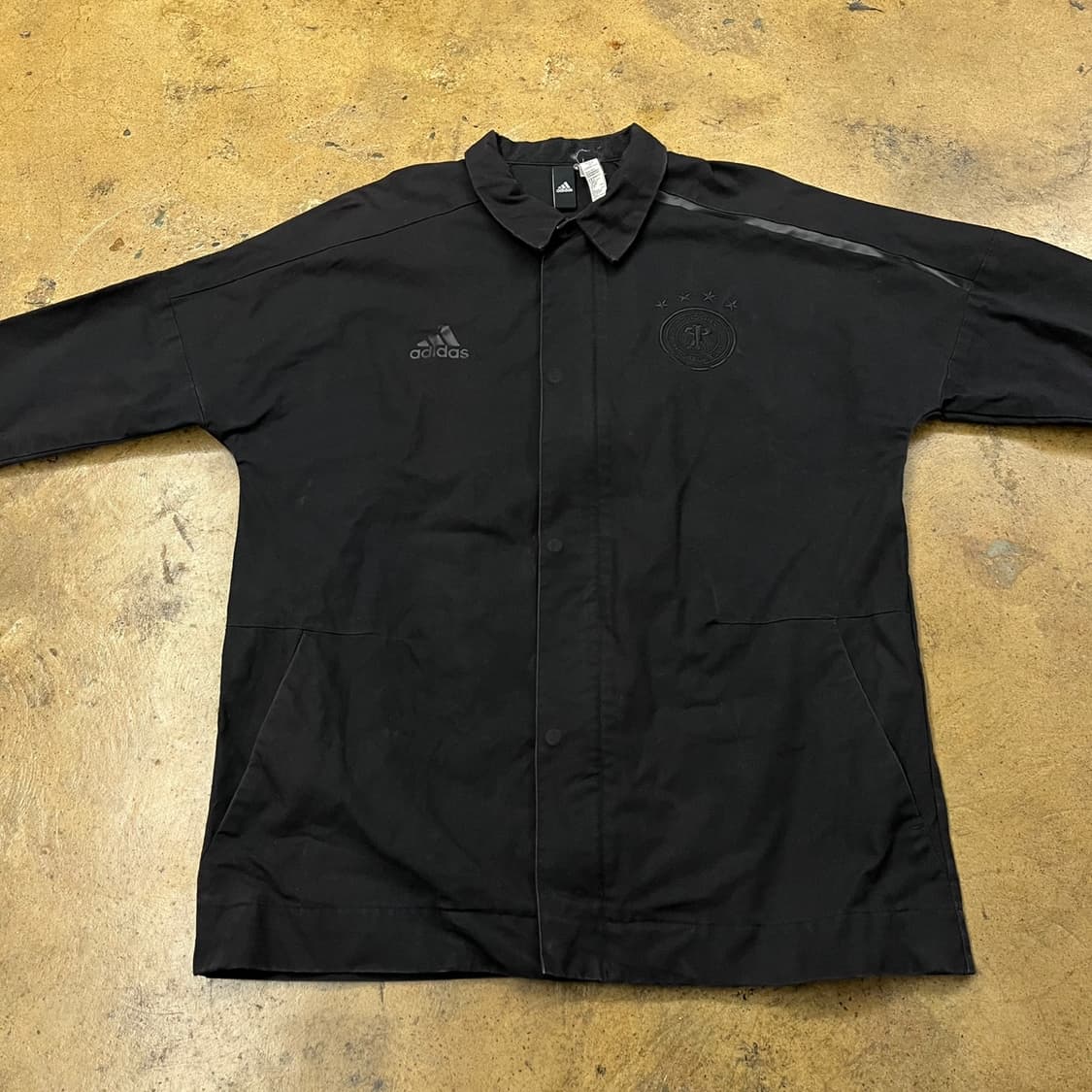 [정품/XL] 아디다스 독일 축구 대표팀 블랙 자켓 b10 상품이미지3
