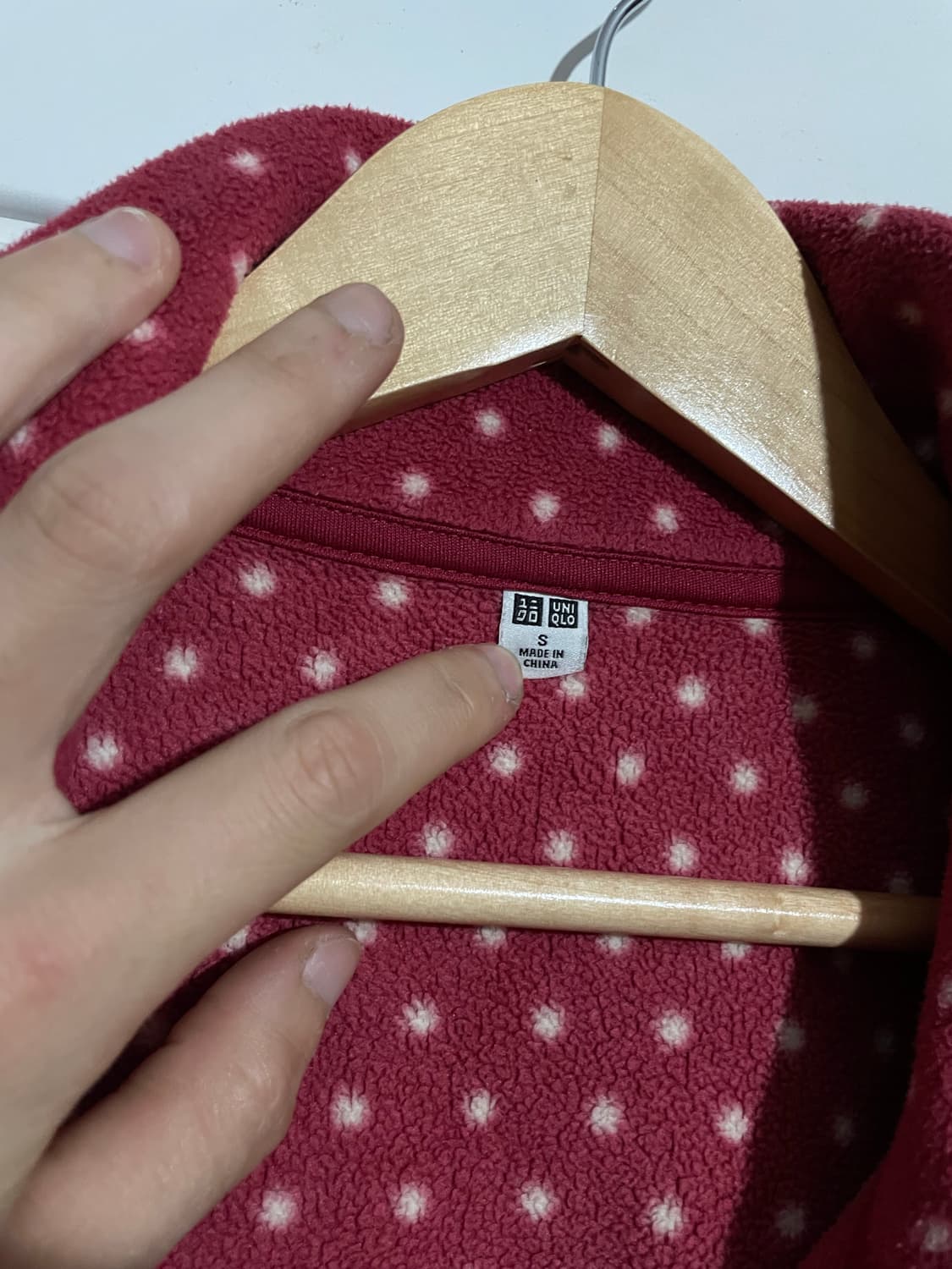 도트패턴 플리스 자켓 상품이미지4