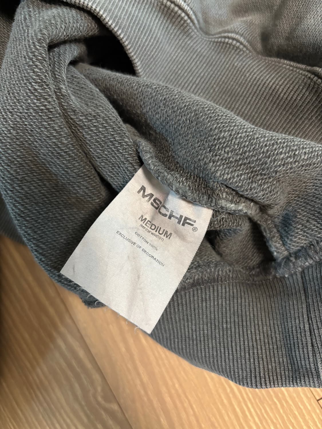 RHOMBUS SIDE BUTTON UP HOODIE-WASHED  상품이미지7