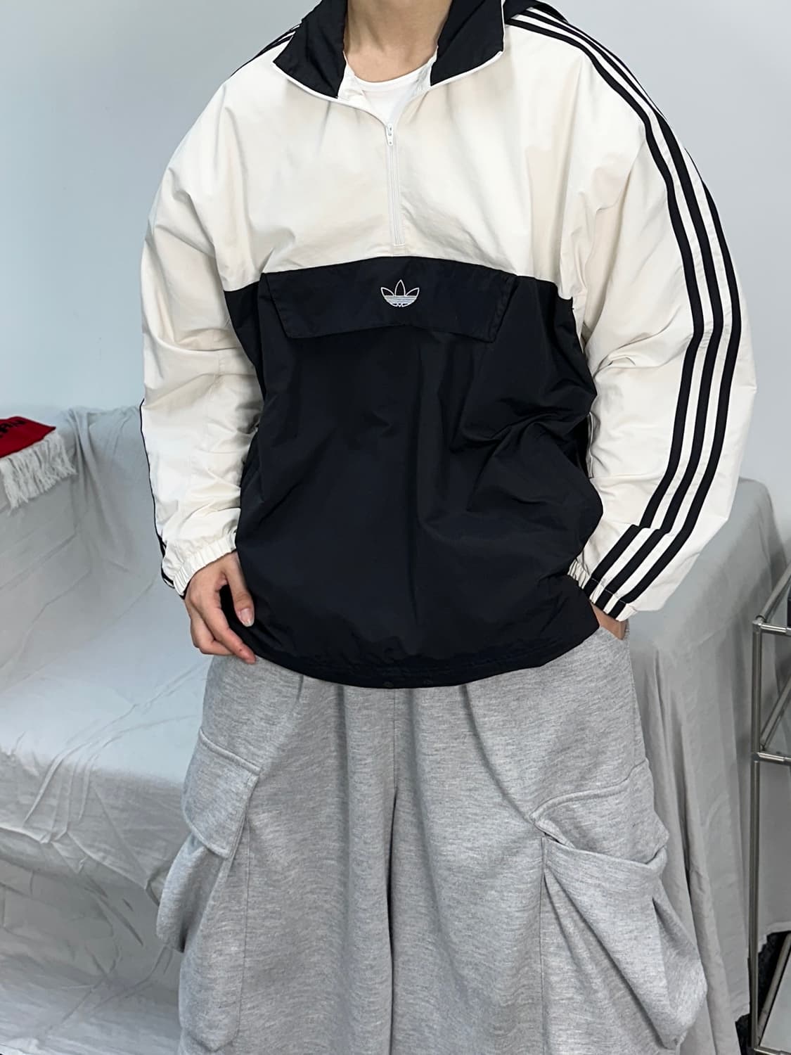 아디다스 파이어버드 오레오 바람막이 아노락 L 상품이미지2