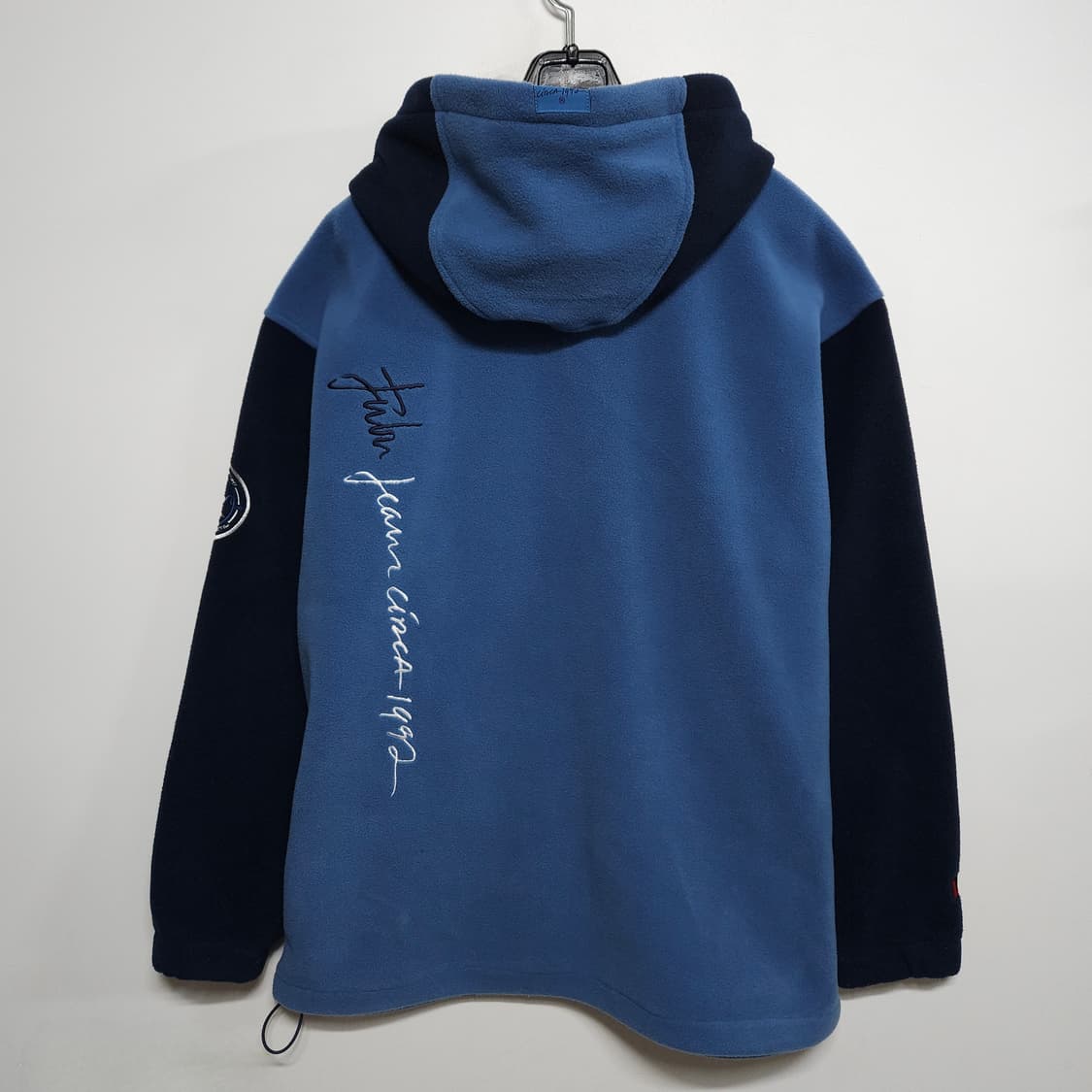 [105]FUBU 후부 1990년대 후리스 후드 집업 블루 네이비 상품이미지5