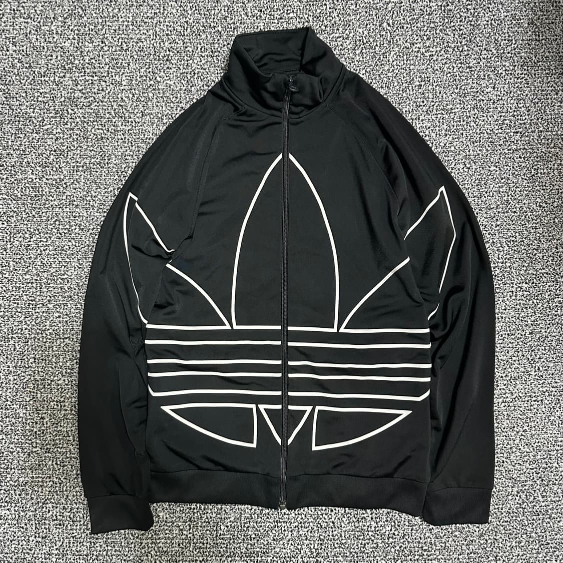 (XS추천) 아디다스 트레포일 빅 로고 트랙탑 블랙 상품이미지1