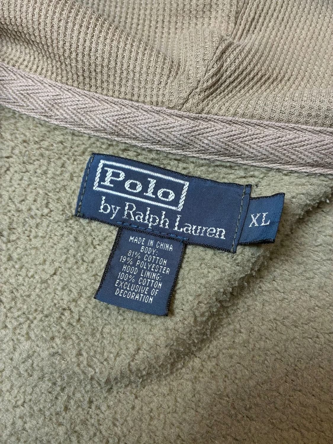 폴로 랄프로렌 00's 라이트 카키 후드 집업 PN5735 상품이미지7