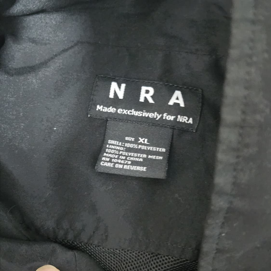 [XL] 빈티지 NRA 블랙 코치 자켓 상품이미지5