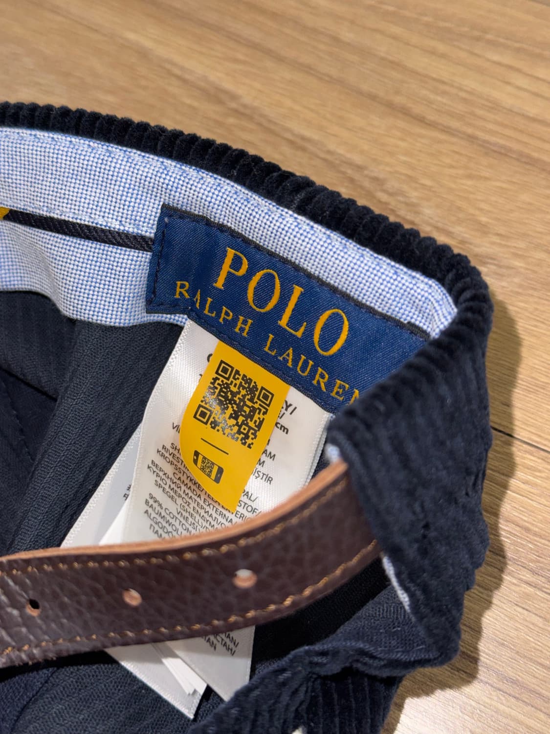 폴로 랄프로렌 로고 자수 코듀로이 볼캡 네이비 (25FW) 상품이미지3