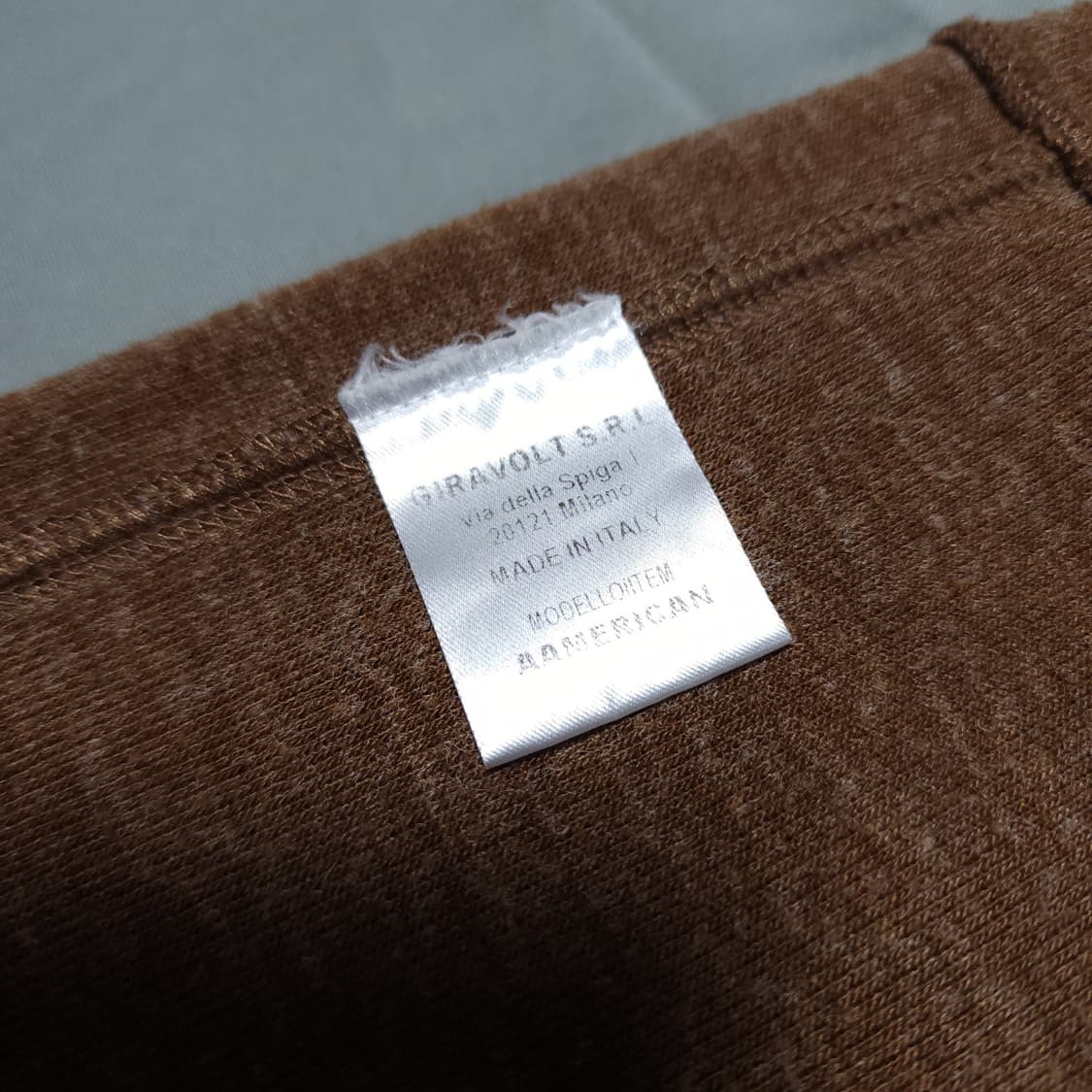 [L] 도피아 DOPPIAA / 맨투맨 브라운 상품이미지4