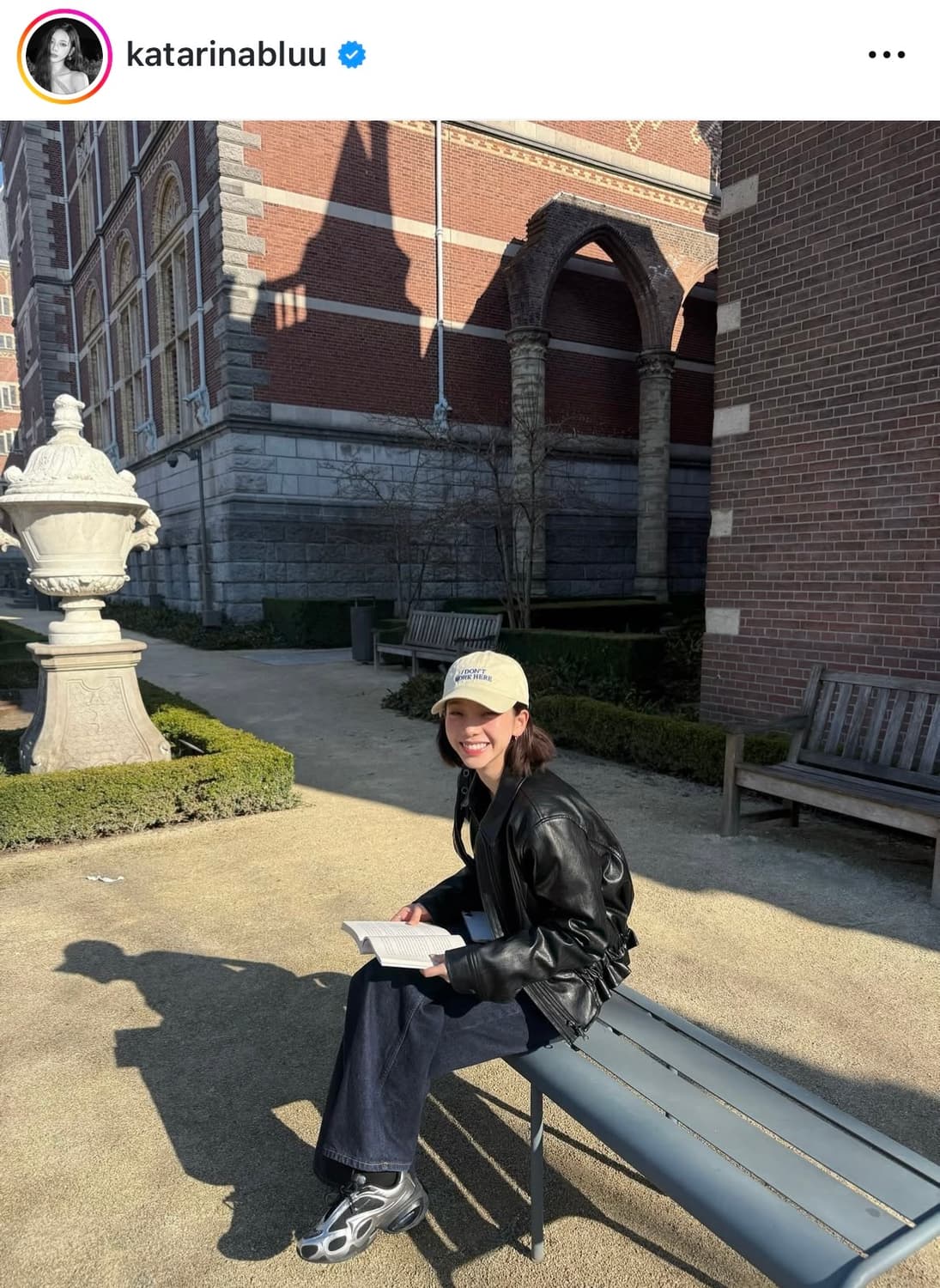 카리나 착용) i don't work here 캡 상품이미지1