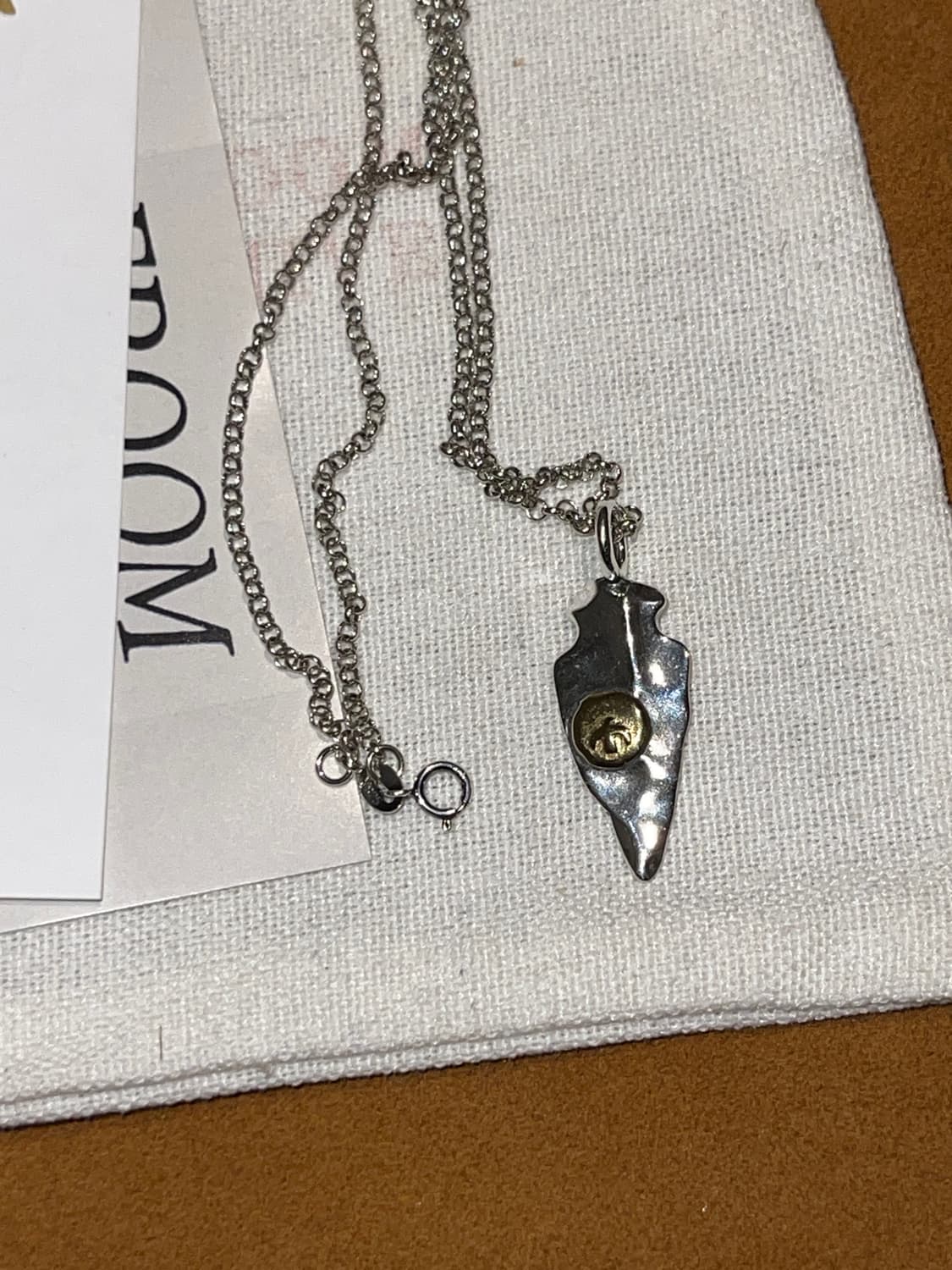 아메카지 실버925 골드 포인트 펜던트 목걸이 상품이미지6