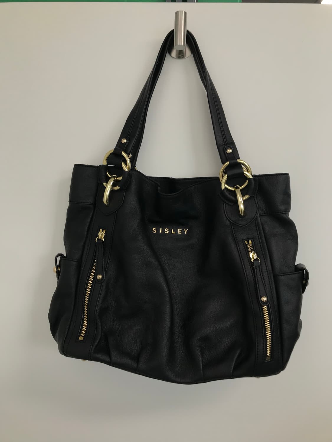 Sisley 시슬리 금장 블랙 숄더백  상품이미지3