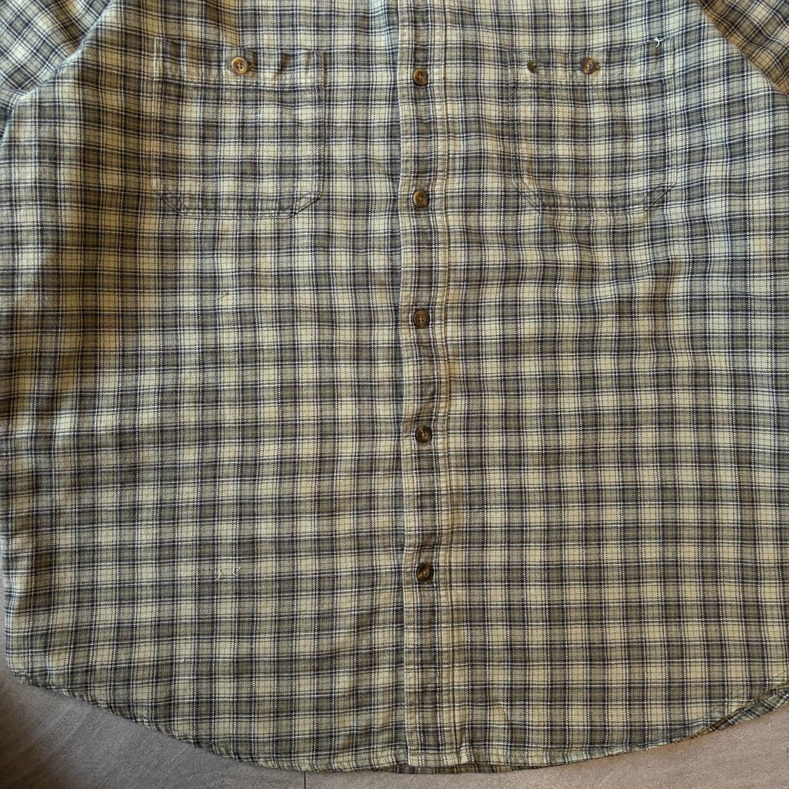 칼하트 오리지널 해비 코튼 체크 긴팔 셔츠 상품이미지4