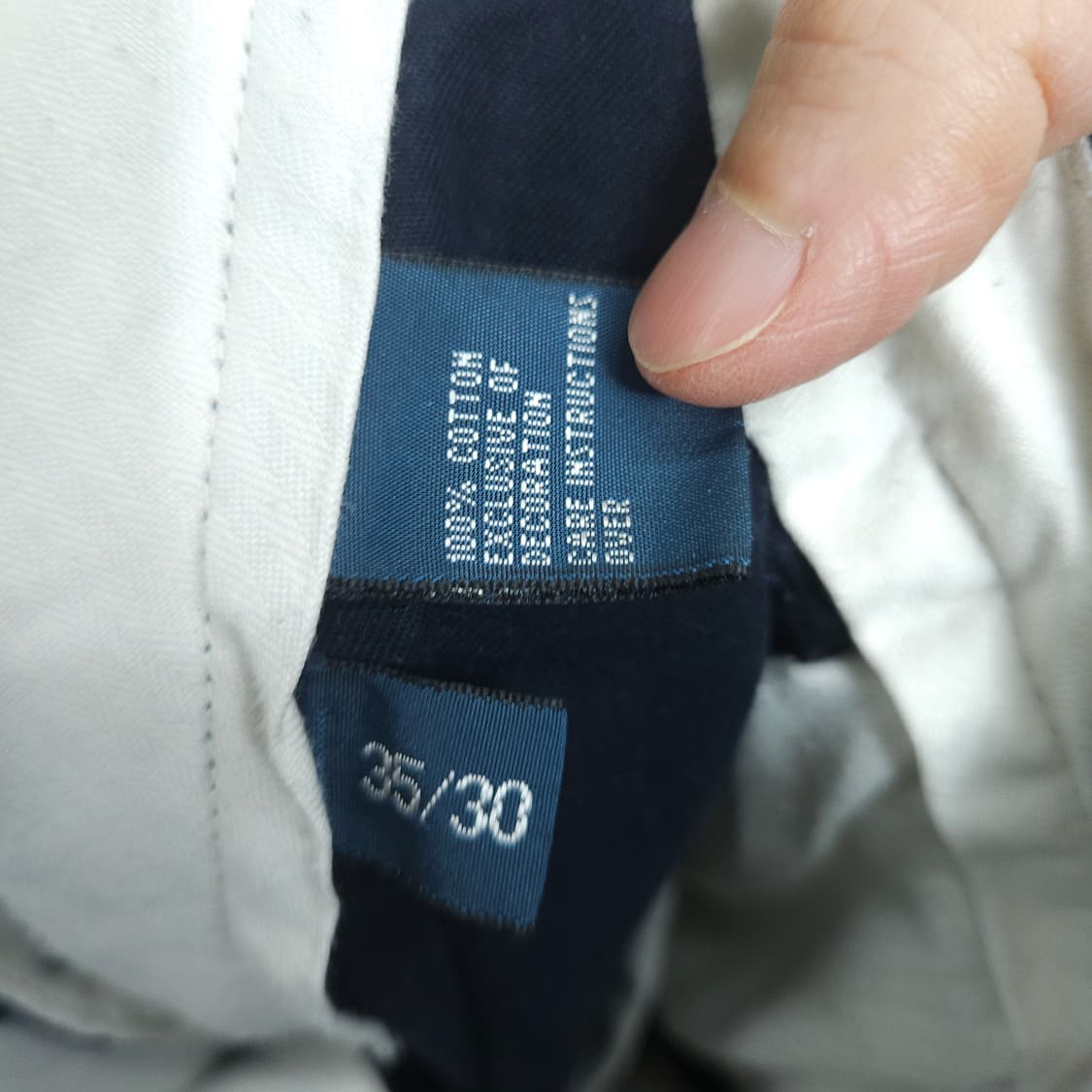 폴로 랄프 로렌 치노 팬츠 35/30 네이비 상품이미지6