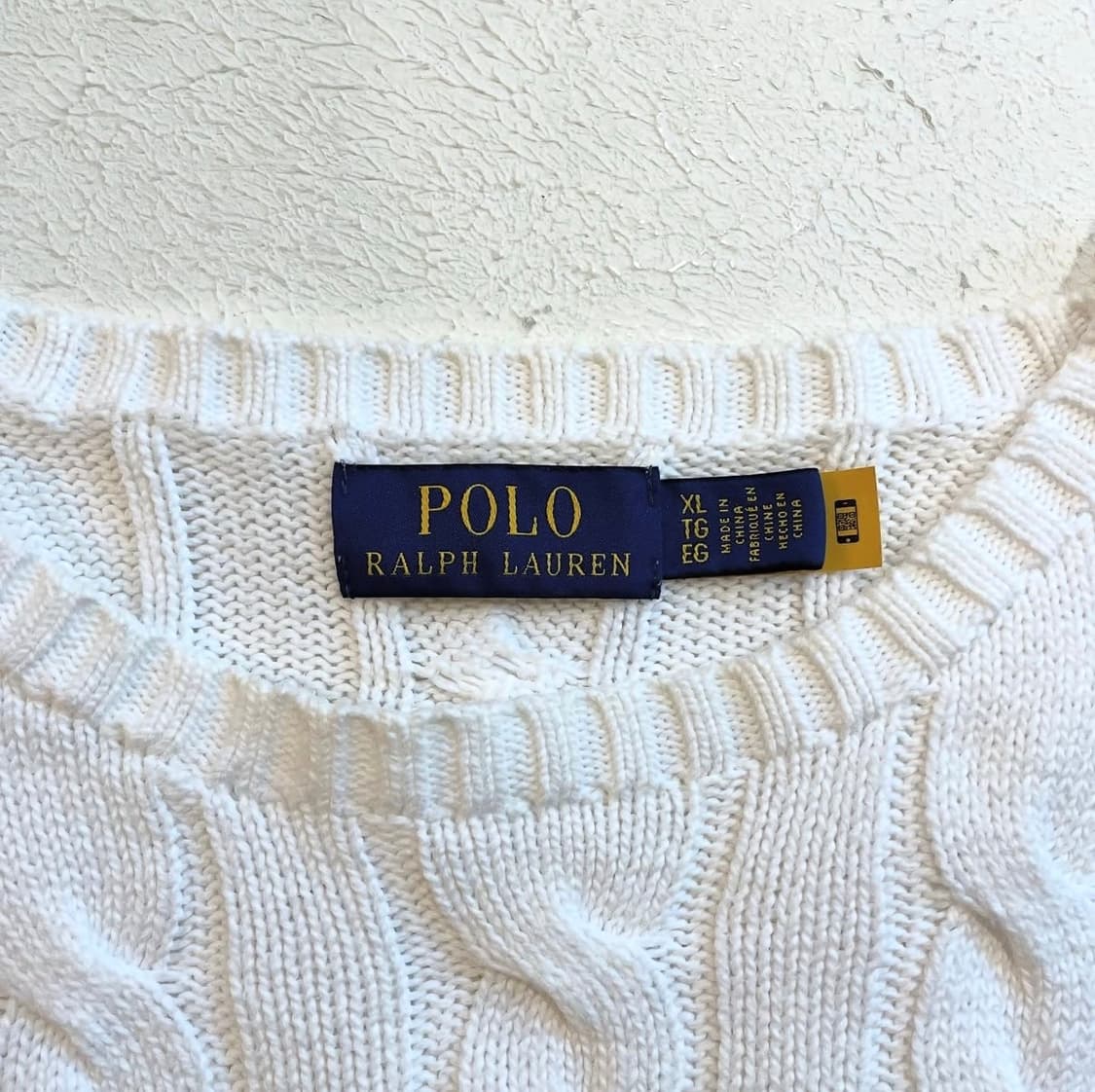 폴로랄프로렌 화이트 케이블 스웨터 상품이미지5