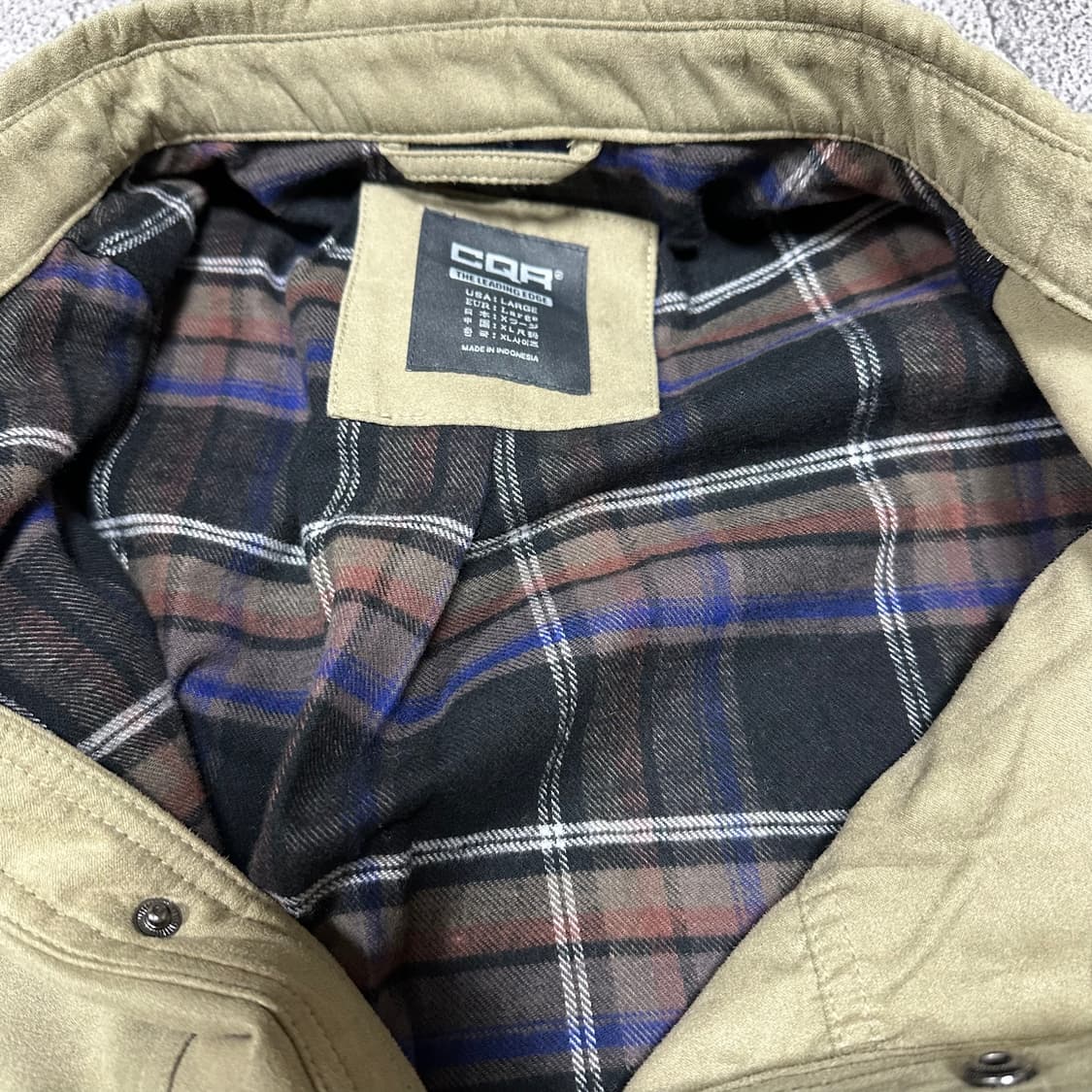 ✨ (바배) CQR 스웨이드 워크 셔츠 상품이미지3