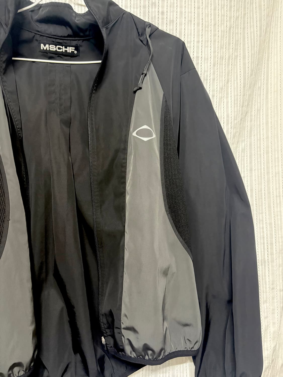 미스치프 컬러블록 윈드브레이커 블랙 상품이미지2