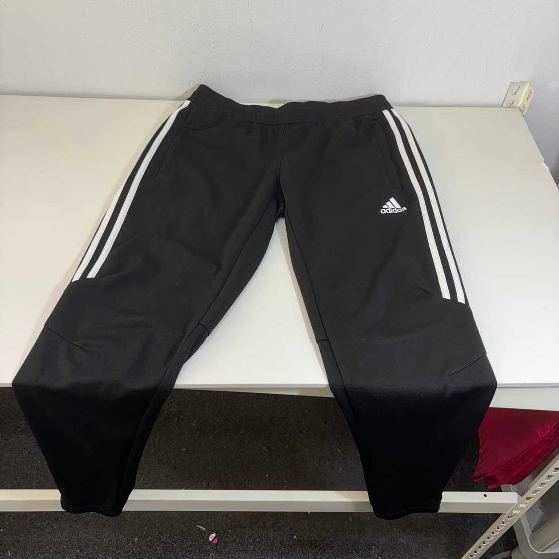 M 아디다스풋볼 블랙 머슬핏 CLIMACOOL 트레이닝 축구팬츠 상품이미지2