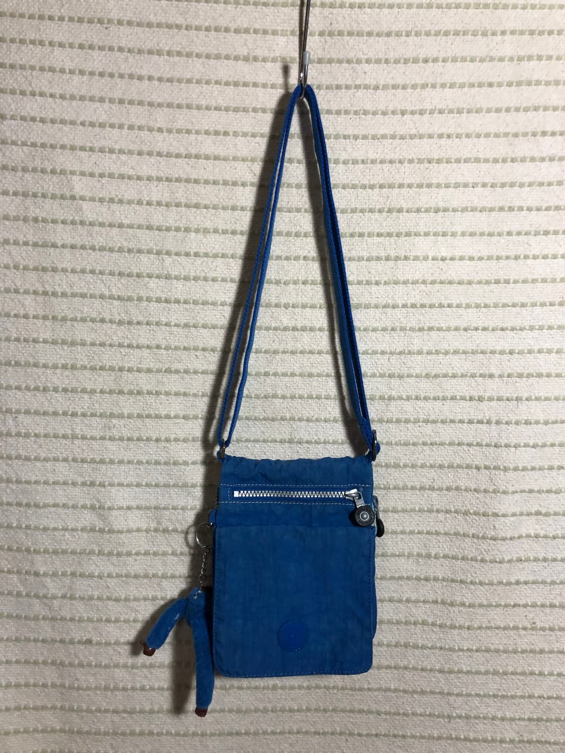 빈티지 키플링 Y2K 나일론 블루 미니 여권가방 크로스백 상품이미지1