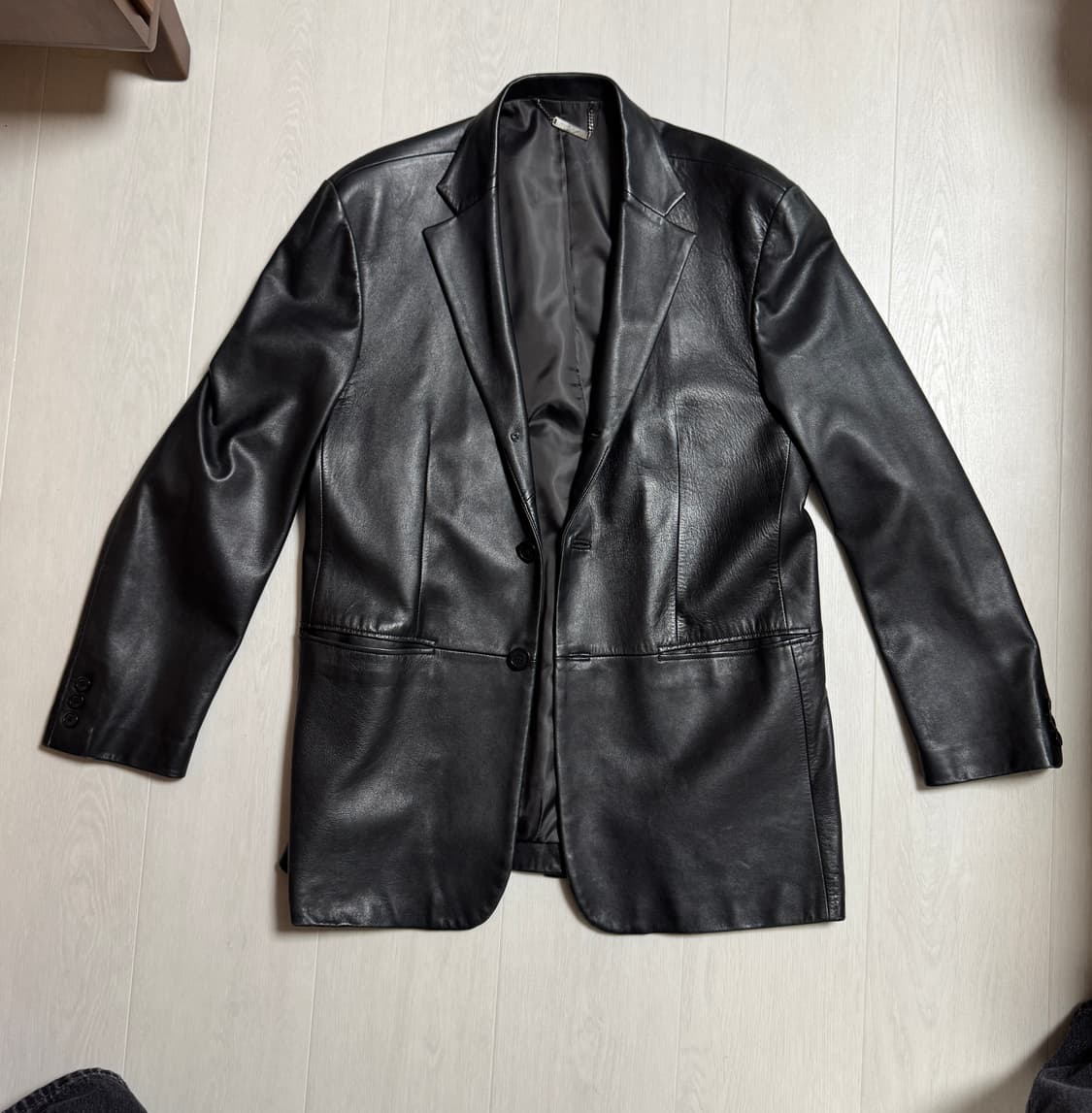 양가죽 블레이저 가죽 레더 핏 좋고 상태 좋아요 상품이미지4