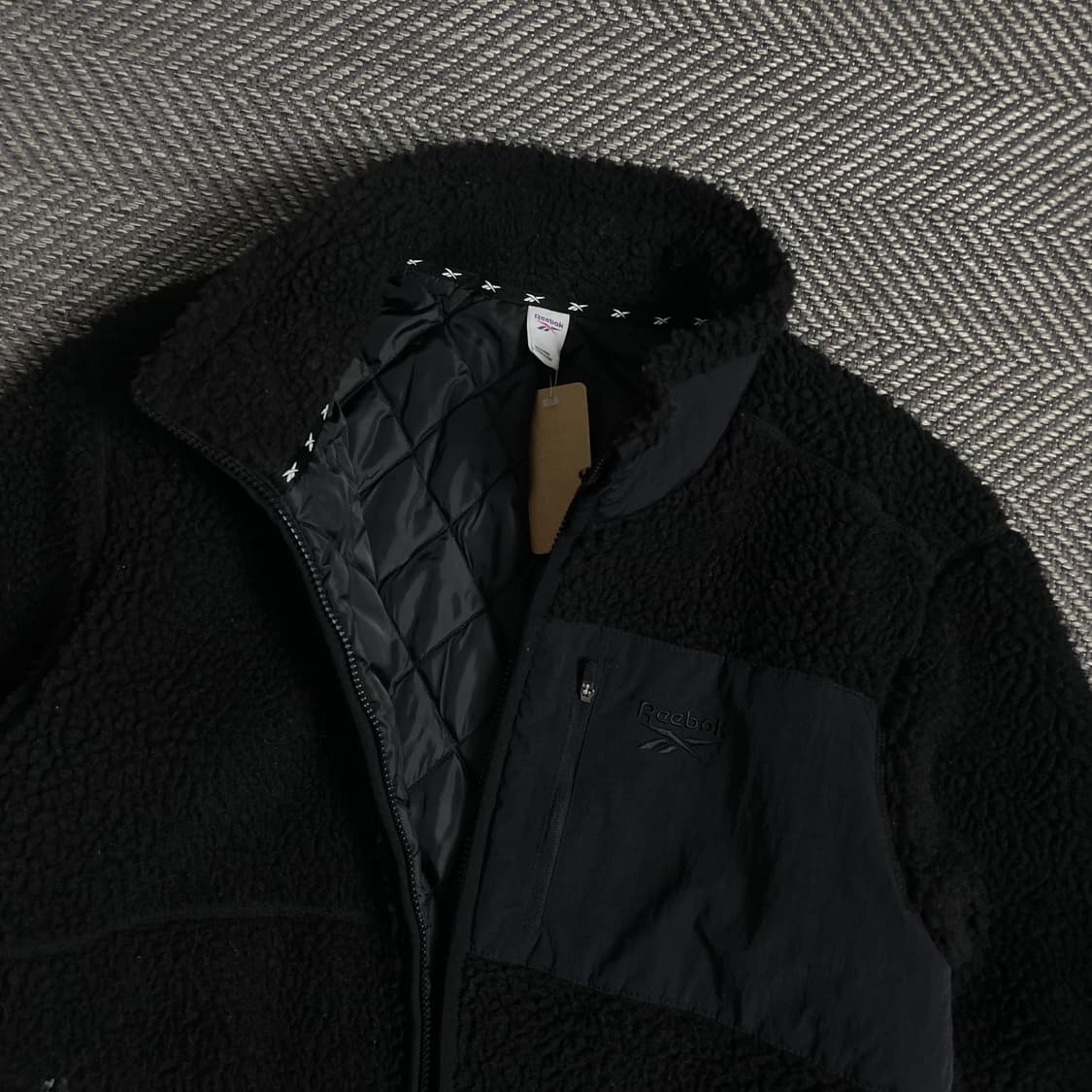 00s 리복 쉐르파 플리스 자켓 블랙o 4917 상품이미지5