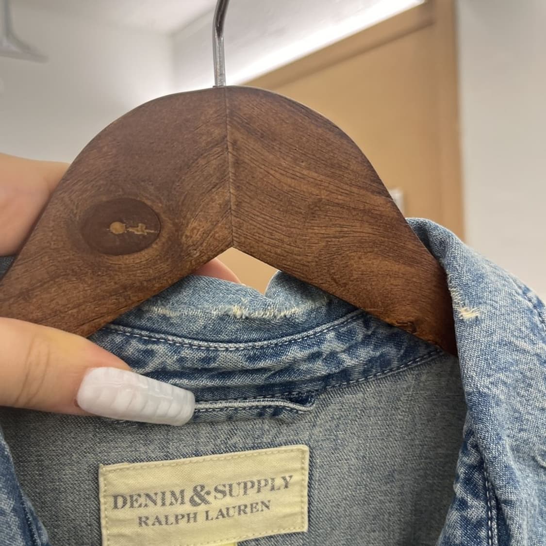 데님앤서플라이 랄프로렌 컨트리 빈티지 데님셔츠 M C10738 상품이미지8