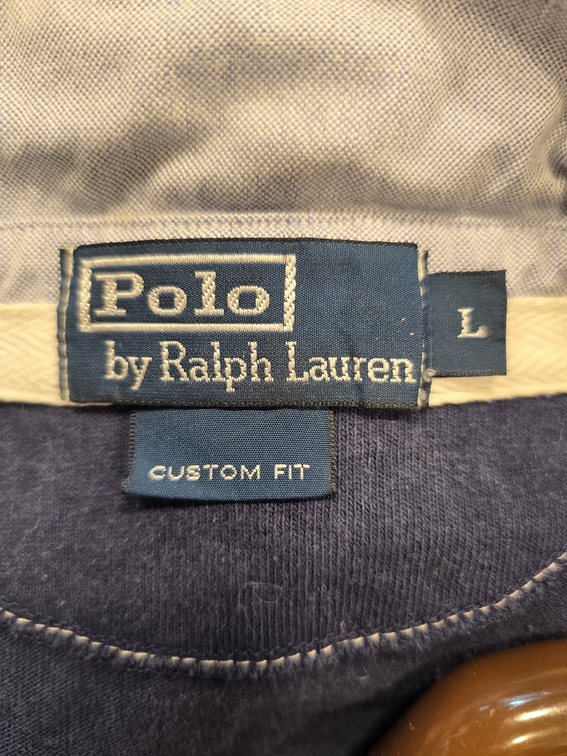 폴로 랄프로렌 단가라 럭비티  핑크/네이비 L(100) 상품이미지9