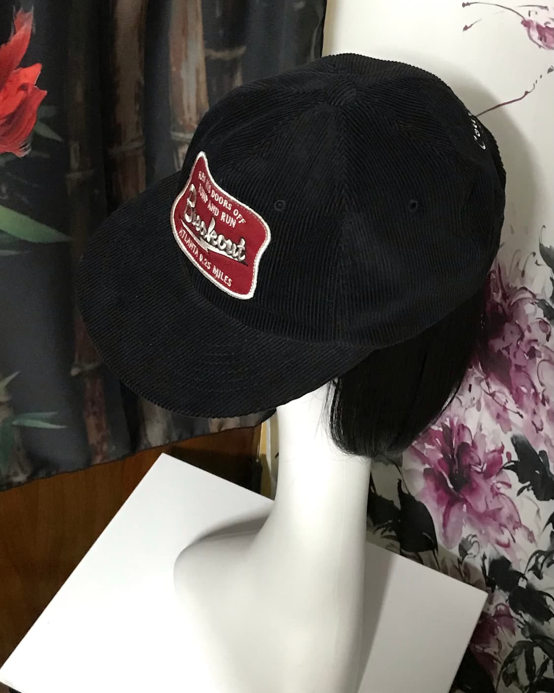 코듀로이 아플리케 패치 자수 볼캡 상품이미지2