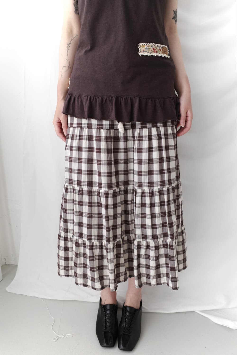 check crochet skirt 상품이미지4