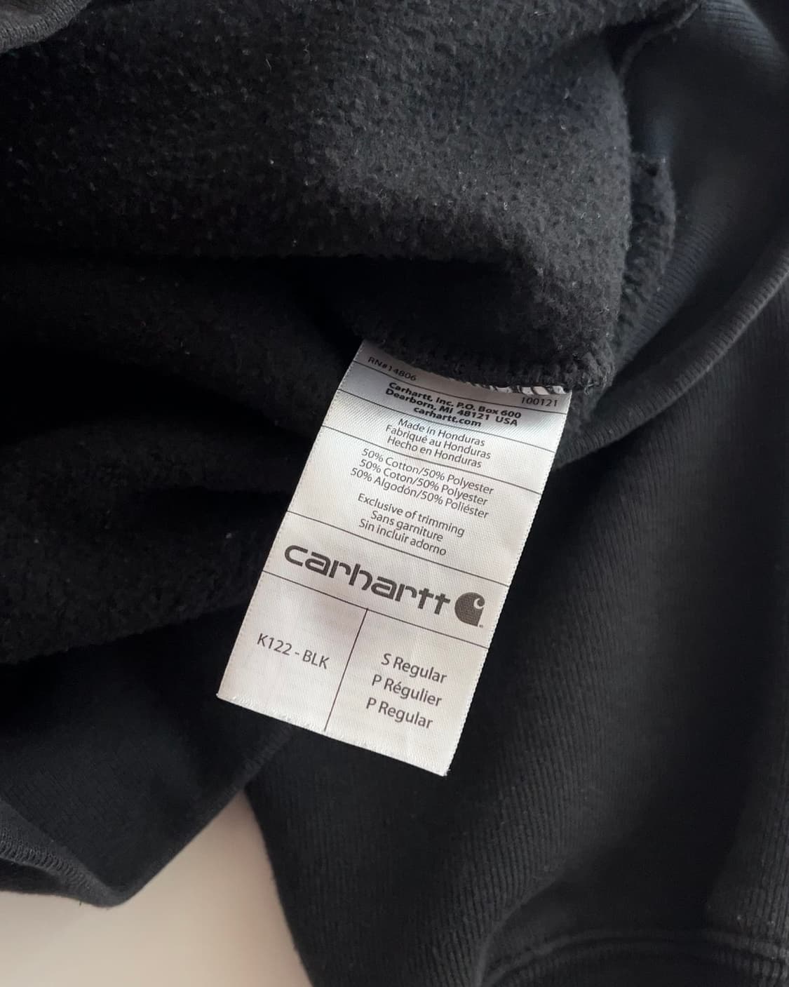 칼하트 후드 집업 S 상품이미지5