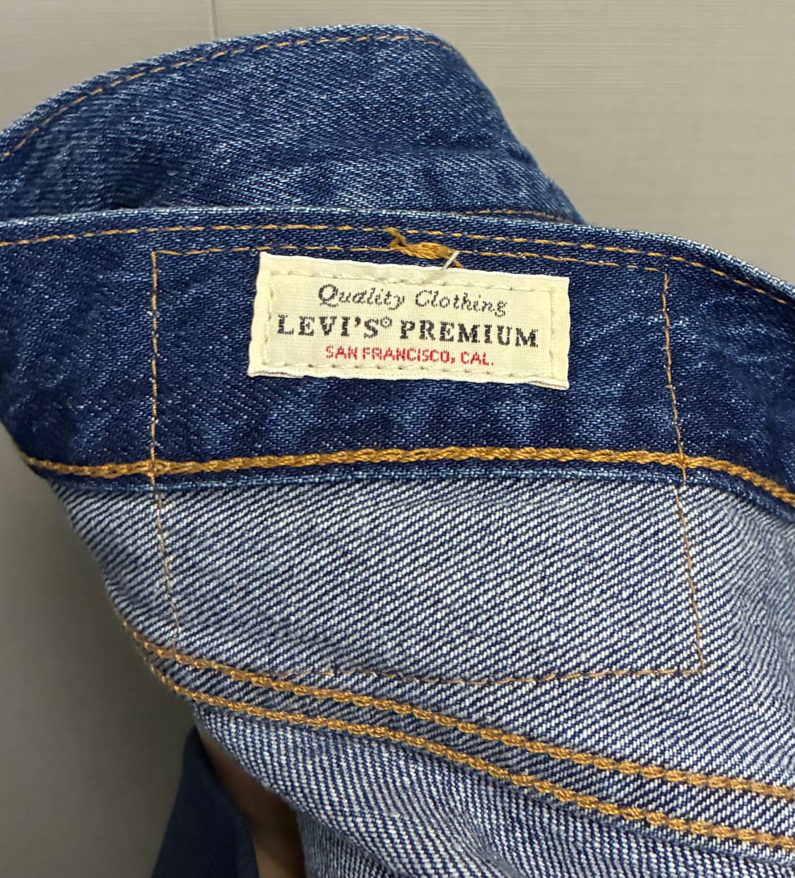 (32)Levis 리바이스 501 프리미엄 빅E 워싱 중청 데님 상품이미지9