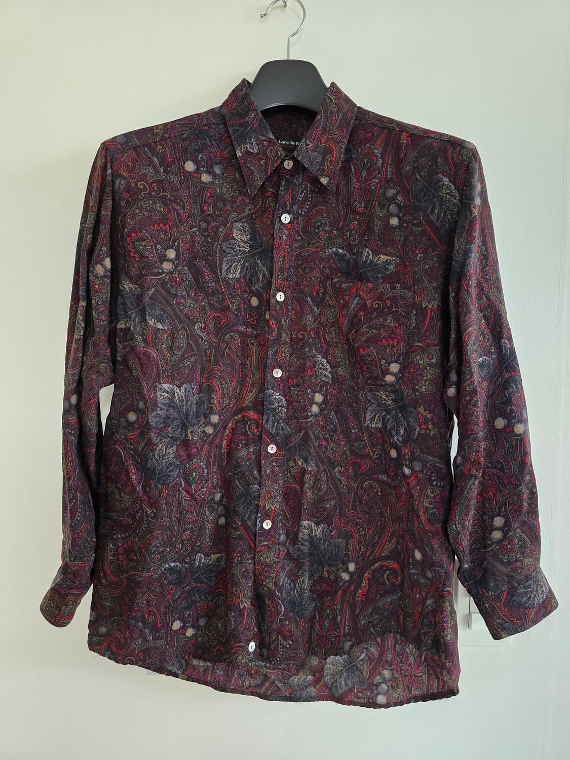 빈티지 페이즐리 셔츠 레드 상품이미지1