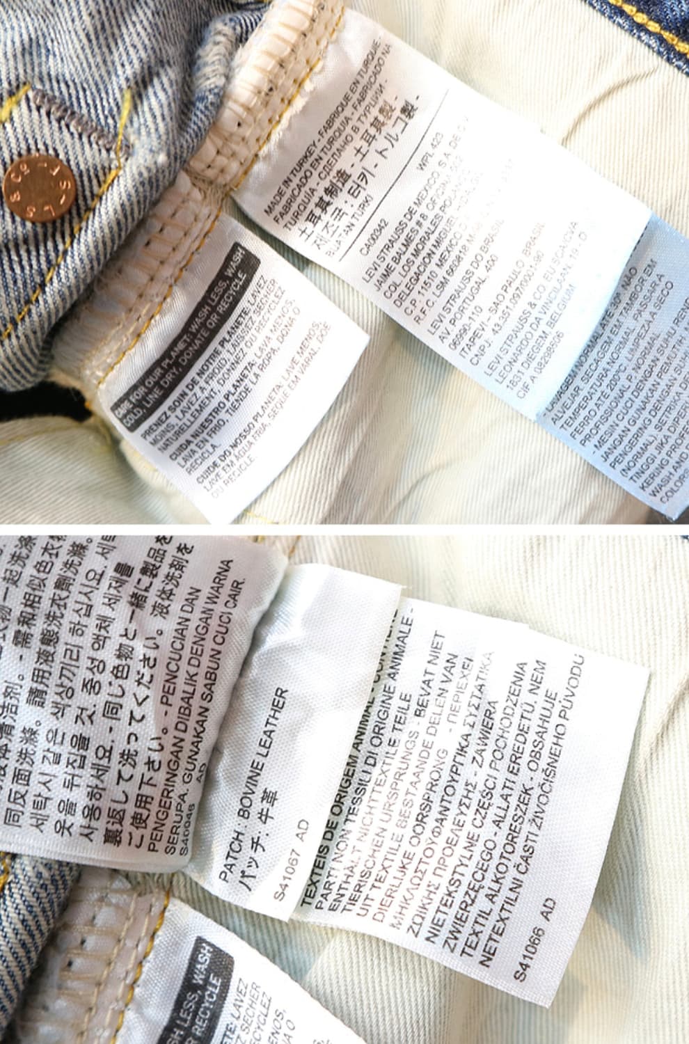 LVC LEVIS 리바이스 54 501ZXX 빅E 셀비지 데님 1954년 상품이미지10