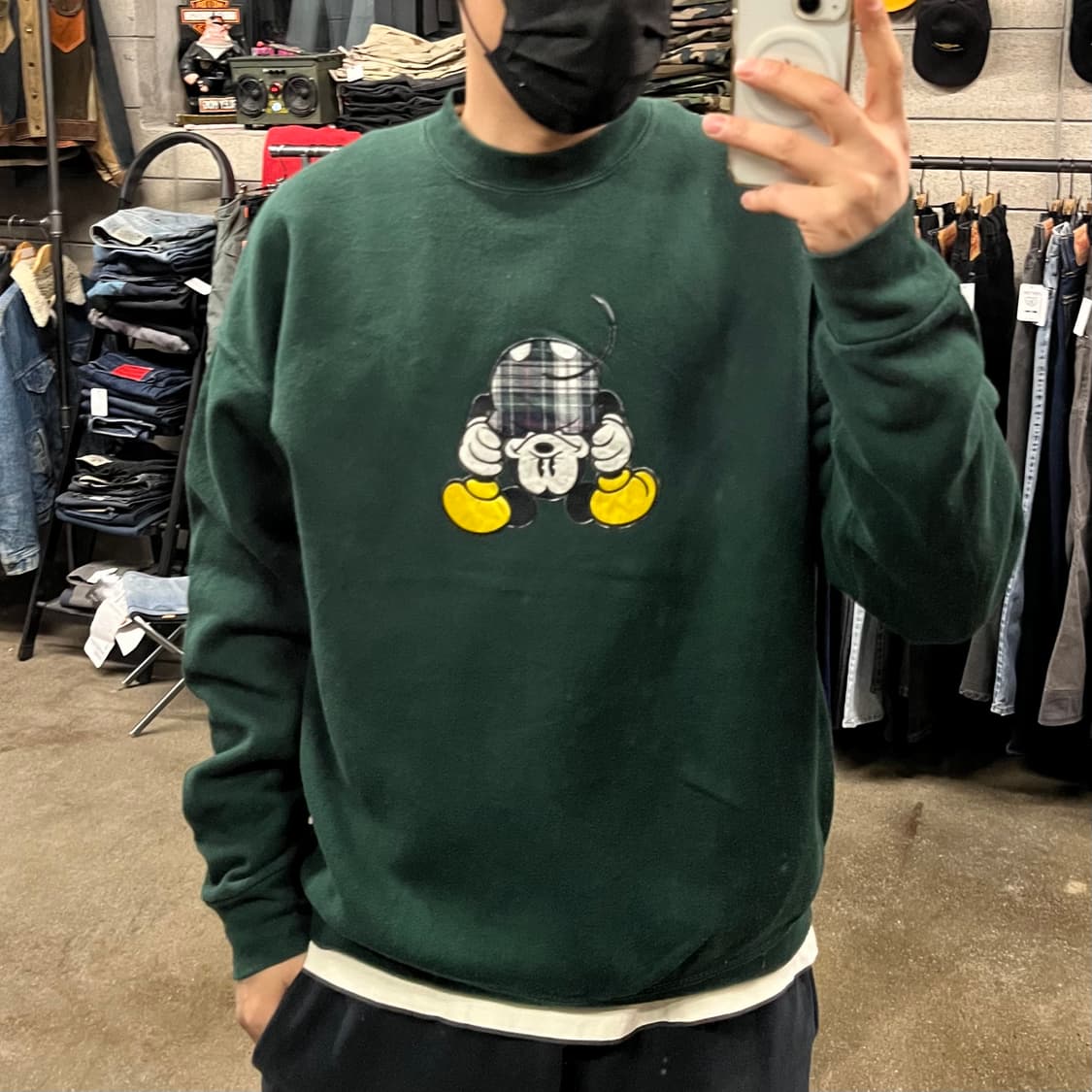 90s USA 미키마우스 스웻셔츠 (105) 상품이미지5