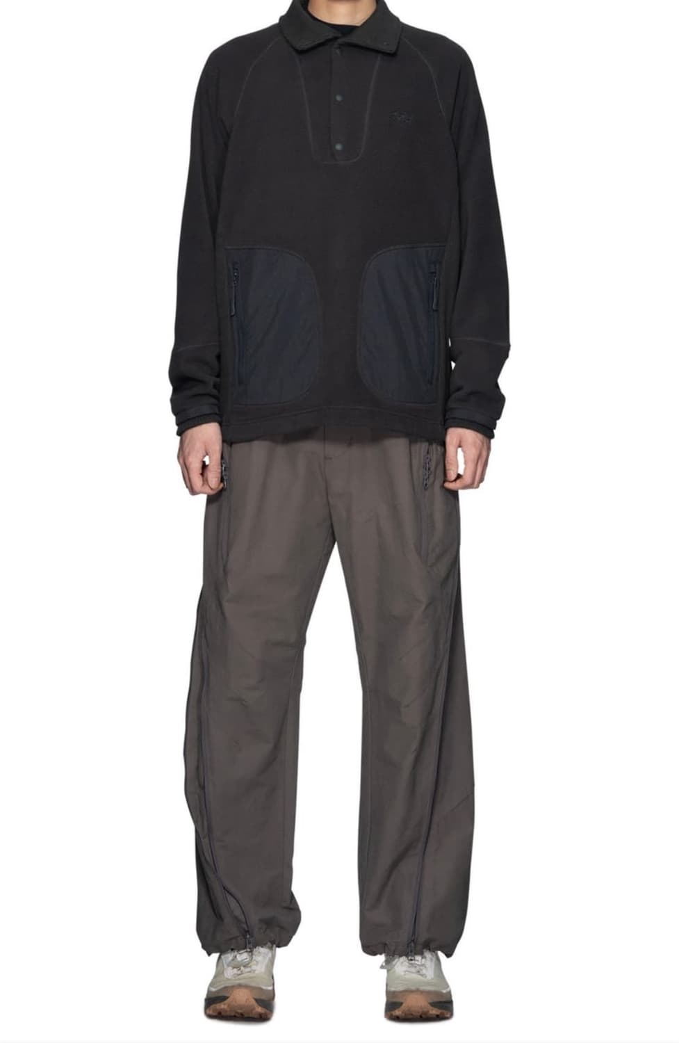 산산기어 컴파운드 플리스 탑 차콜 (2) 상품이미지3