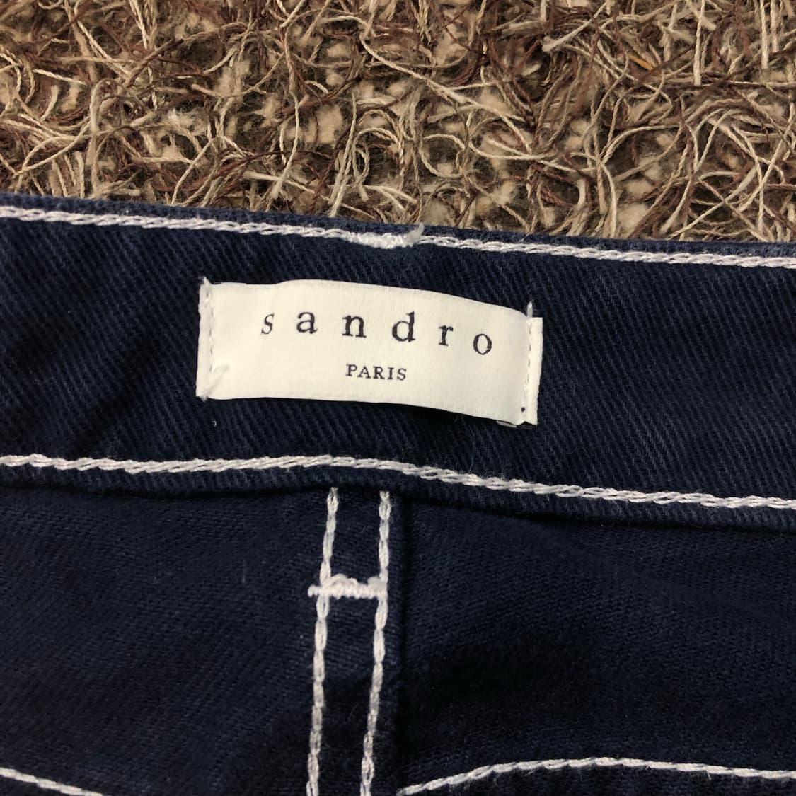 산드로 스티치 셀레스틴 슬림핏 데님 팬츠 상품이미지7