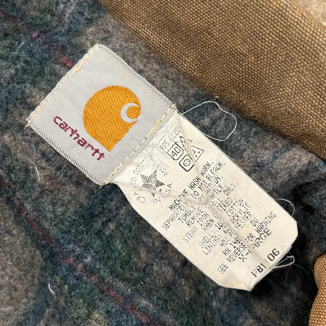 90s USA 칼하트 초어 자켓 (110) 상품이미지6